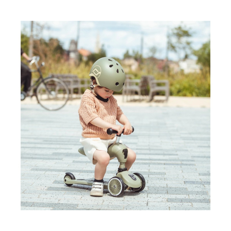 Самокат Scoot and Ride Highwaykick-1, оливковий, 1-5 років