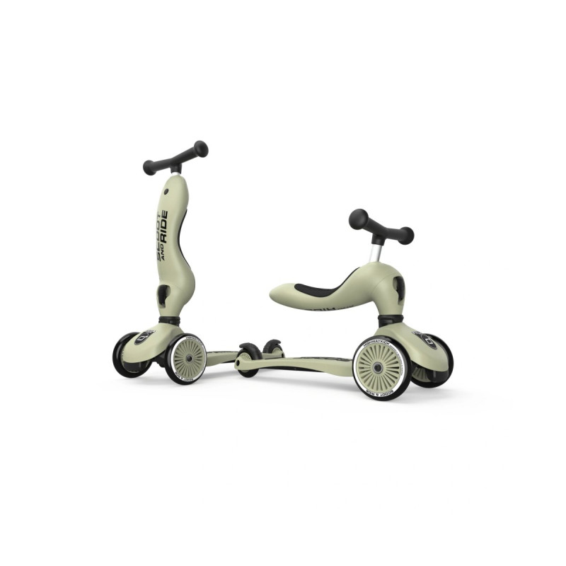 Самокат Scoot and Ride Highwaykick-1, оливковий, 1-5 років