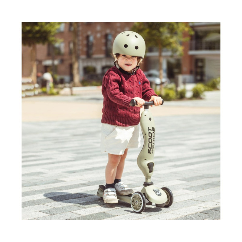 Самокат Scoot and Ride Highwaykick-1, оливковий, 1-5 років