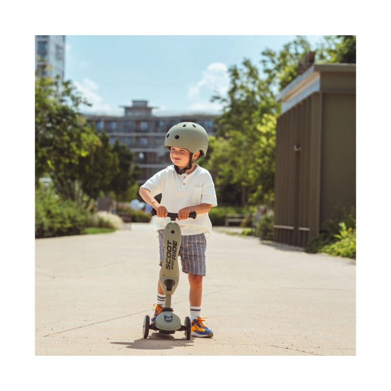 Самокат Scoot and Ride Highwaykick-1, оливковий, 1-5 років