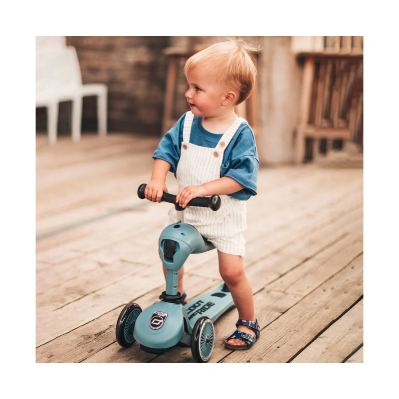 Самокат Scoot and Ride Highwaykick-1, сіро-синій, 1-5 років