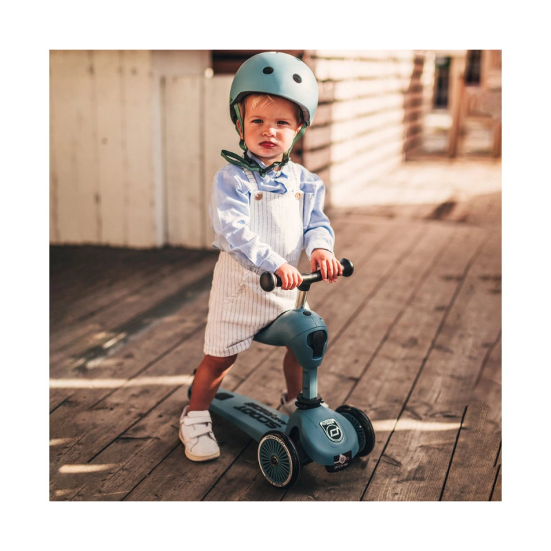 Самокат Scoot and Ride Highwaykick-1, сіро-синій, 1-5 років