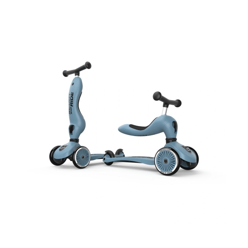Самокат Scoot and Ride Highwaykick-1, сіро-синій, 1-5 років