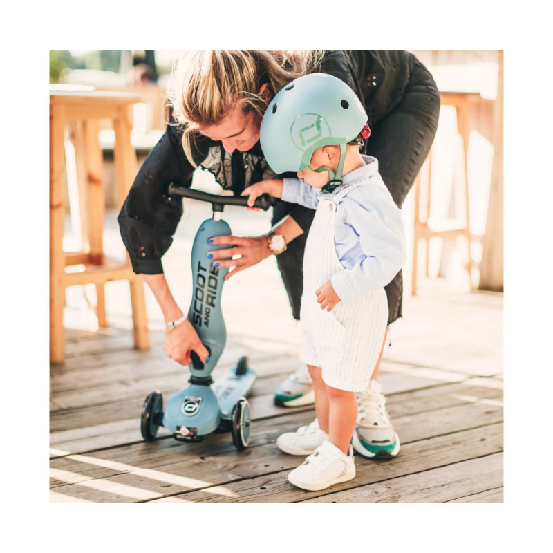 Самокат Scoot and Ride Highwaykick-1, сіро-синій, 1-5 років