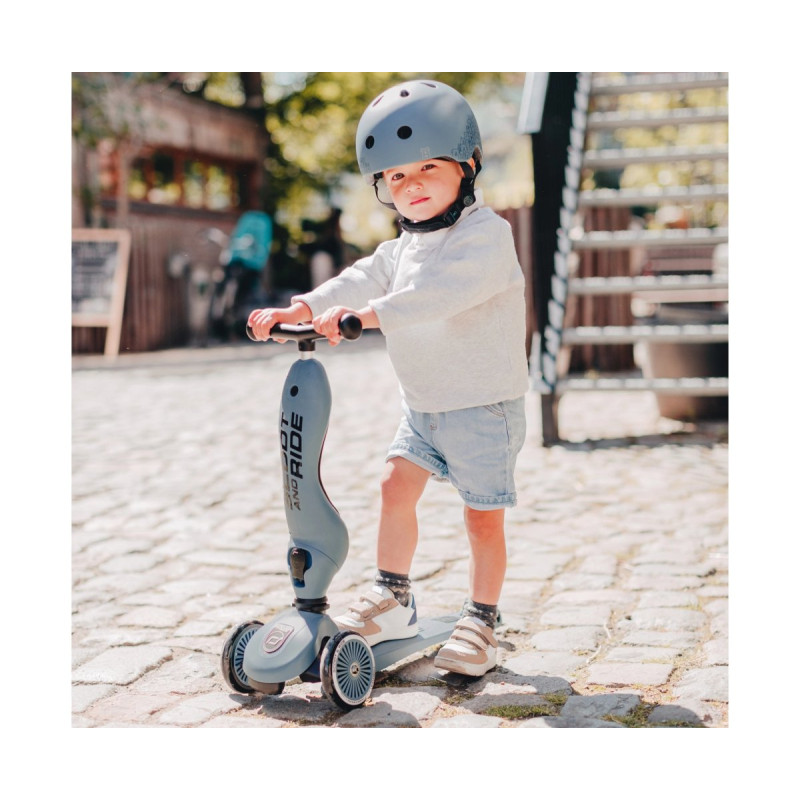 Самокат Scoot and Ride Highwaykick-1, сіро-синій, 1-5 років