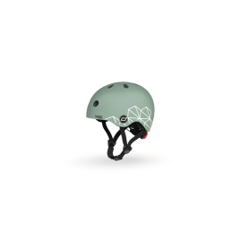 Шолом Scoot and Ride захисний дитячий , зелений, з ліхтариком, 45-51см