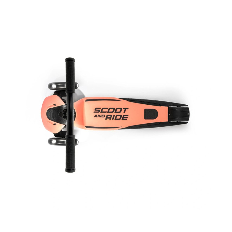 Самокат Scoot and Ride Highwaykick-5 з колесами що світяться персик, 5+ до 80кг