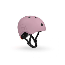 Шолом Scoot and Ride захисний дитячий , Пастельно-бузковий, з ліхтариком, 51-55см