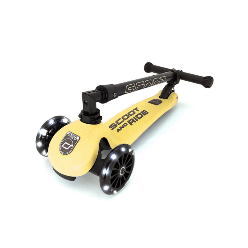 Самокат Scoot and Ride Highwaykick-3 з колесами, що світяться Лимон