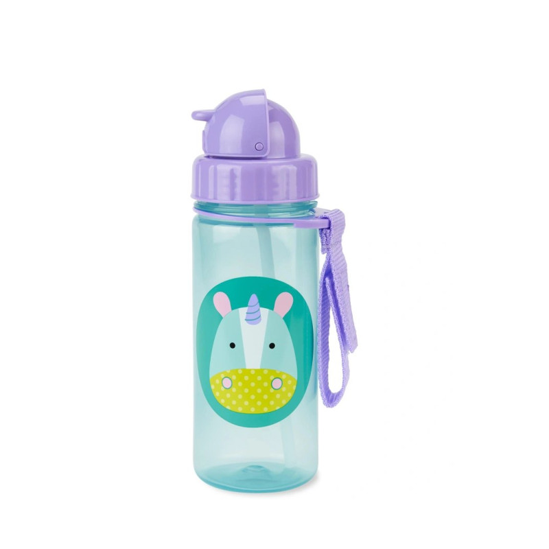 Пляшка Skip Hop з трубочкою Zoo Єдиноріг