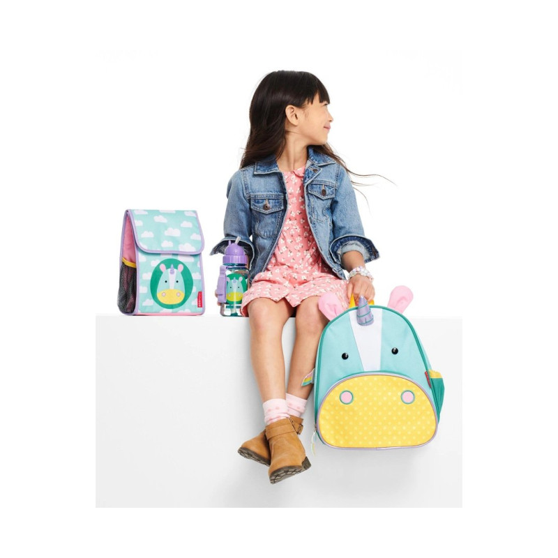 Пляшка Skip Hop з трубочкою Zoo Єдиноріг