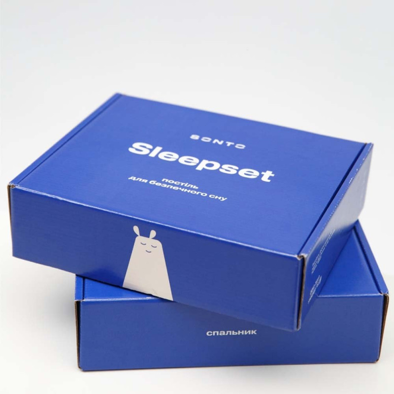 Спальник Sonto Зимовий Sleepset, 77 см, 6-9 місяців молочний