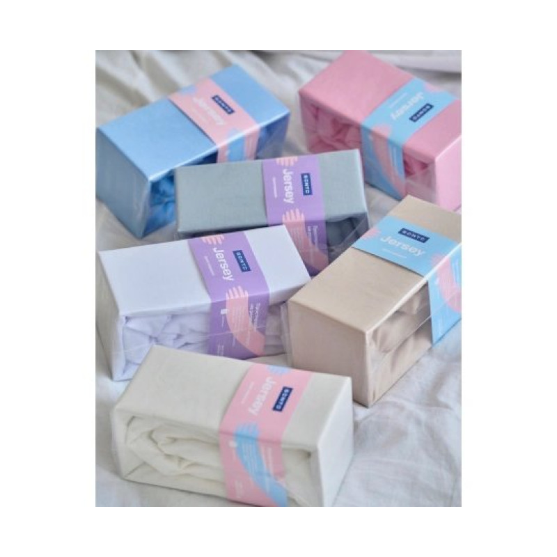 Постільна білизна Sonto Дитяче простирадло Jersey, колір білий