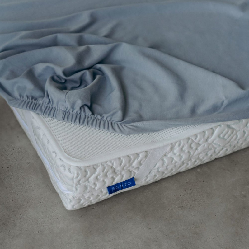 Постільна білизна Sonto Простирадло Jersey 120х60х12 см молочний