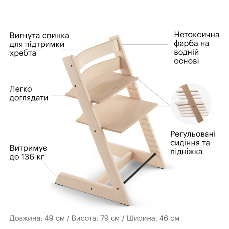 Стільчик Stokke® Tripp Trapp Brown/Black