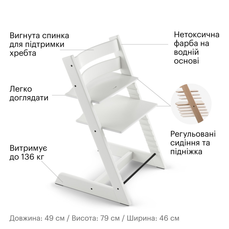 Стільчик Stokke® Tripp Trapp White