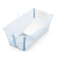Набір Stokke® Flexi Bath: ванночка складна та адаптер Blue