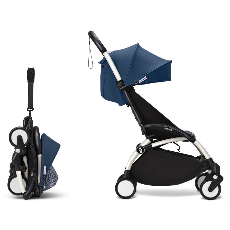 Прогулянкова коляска Stokke YOYO³ White Blue Air France