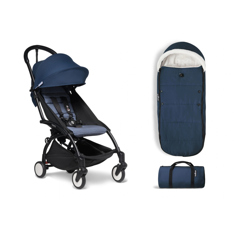 Конверт Stokke® YOYO для ніг теплий Navy Blue/ Air France