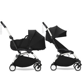 Універсальна коляска 2 в 1 Stokke YOYO³ Newborn Shell White Black