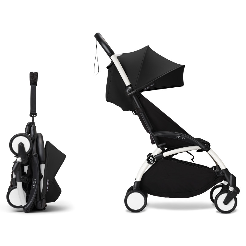 Універсальна коляска 2 в 1 Stokke YOYO³ Newborn Shell White Black