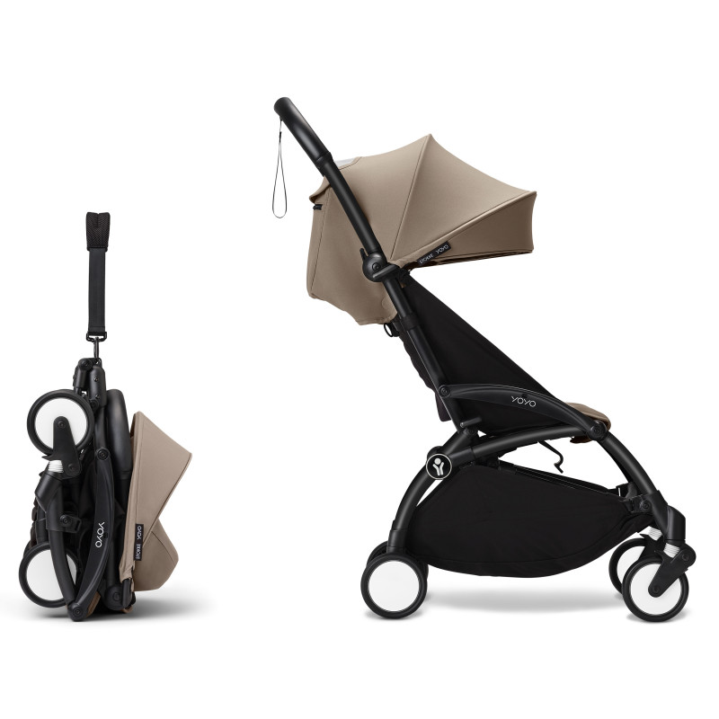 Універсальна коляска 2 в 1 Stokke YOYO³ Newborn Shell Black Taupe