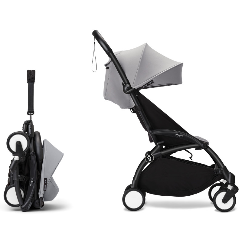 Універсальна коляска 2 в 1 Stokke YOYO³ Newborn Shell Black Stone
