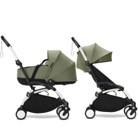 Універсальна коляска 2 в 1 Stokke YOYO³ Newborn Shell White Olive