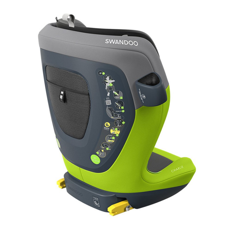 Автокрісло Swandoo Charlie Lime/Sesame Grey