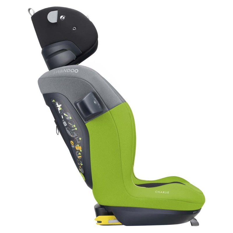 Автокрісло Swandoo Charlie i-Size 2025 Lime/Sesame Grey