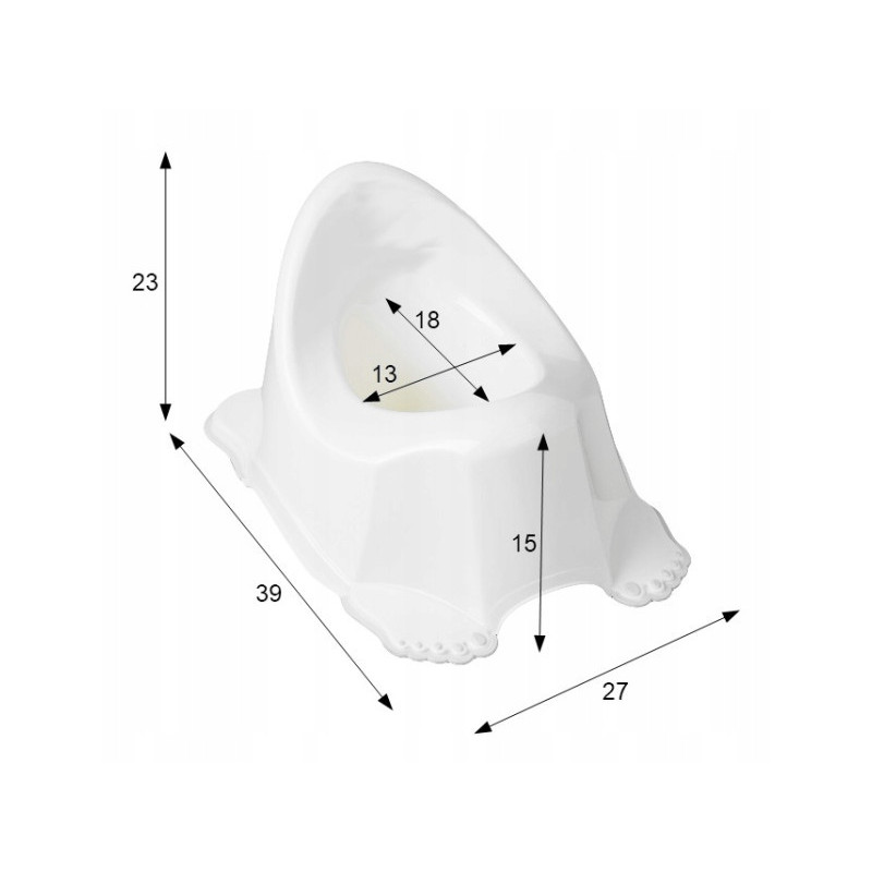 Горщик дитячий антиковзкий Tega Baby WILD&FREE LITTLE FOX white green