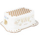 Сходинки дитячі антиковзкі у ванну Tega Baby Teddy Bear white pearl