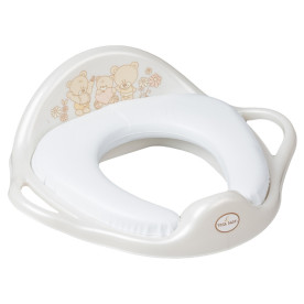 Накладка дитяча на сидіння унітазу Tega Baby Teddy Bear white pearl