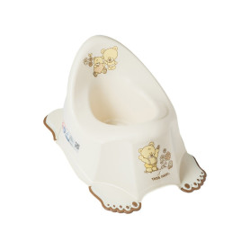 Горщик дитячий з музикою Tega Baby антиковзкий Teddy Bear beige