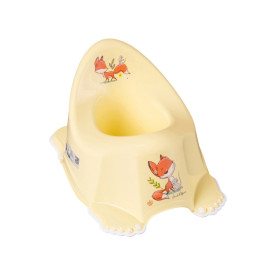 Горщик дитячий з музикою Tega Baby антиковзкий FOREST FAIRYTALE light yellow