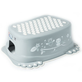 Сходинки дитячі антиковзкі у ванну Tega Baby OWLS grey