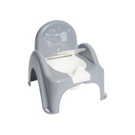 Горщик-стілець дитячий антиковзкий Tega Baby OWLS grey