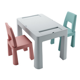Комплект меблів Tega Baby TEGGI MULTIFUN+2 стільця turquoise old rose grey