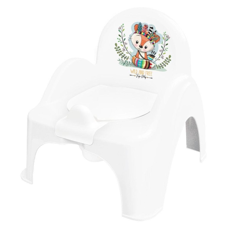 Горщик Tega крісло WILD & FREE Potty Chair LITTLE FOX DZ-007-103-LISEK white / green білий / зелений