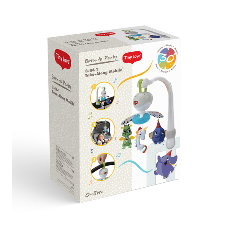 Мультифункціональний мобайл 3 в 1 Tiny Love Born to Party