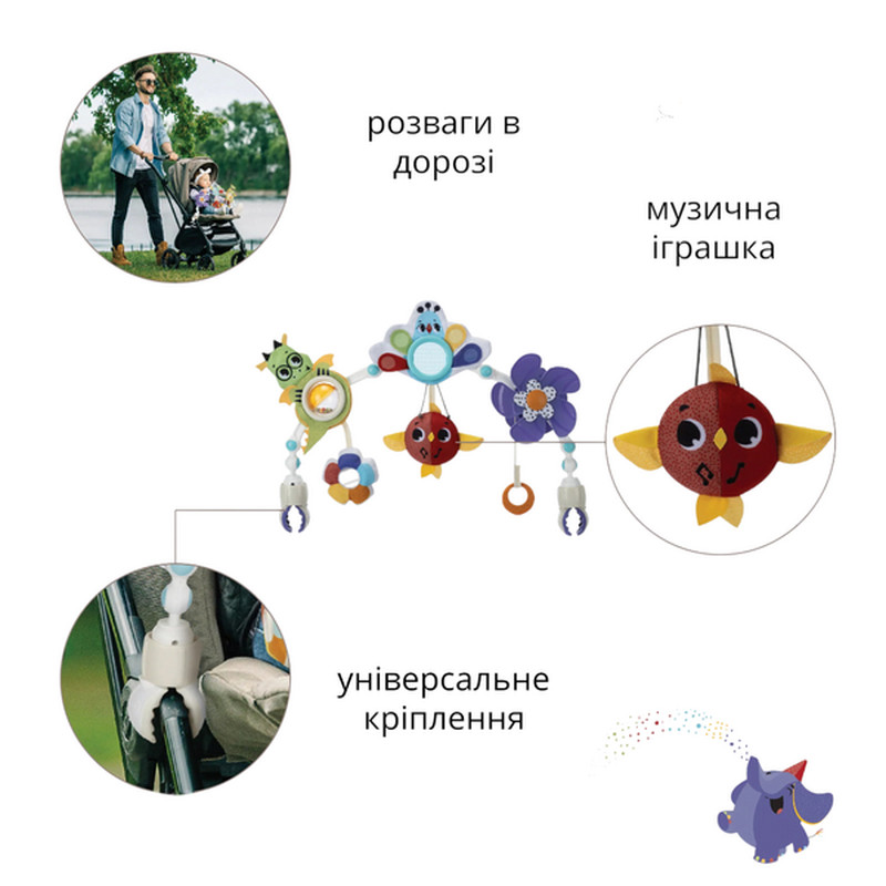 Музична дуга для коляски Tiny Love Born to Party