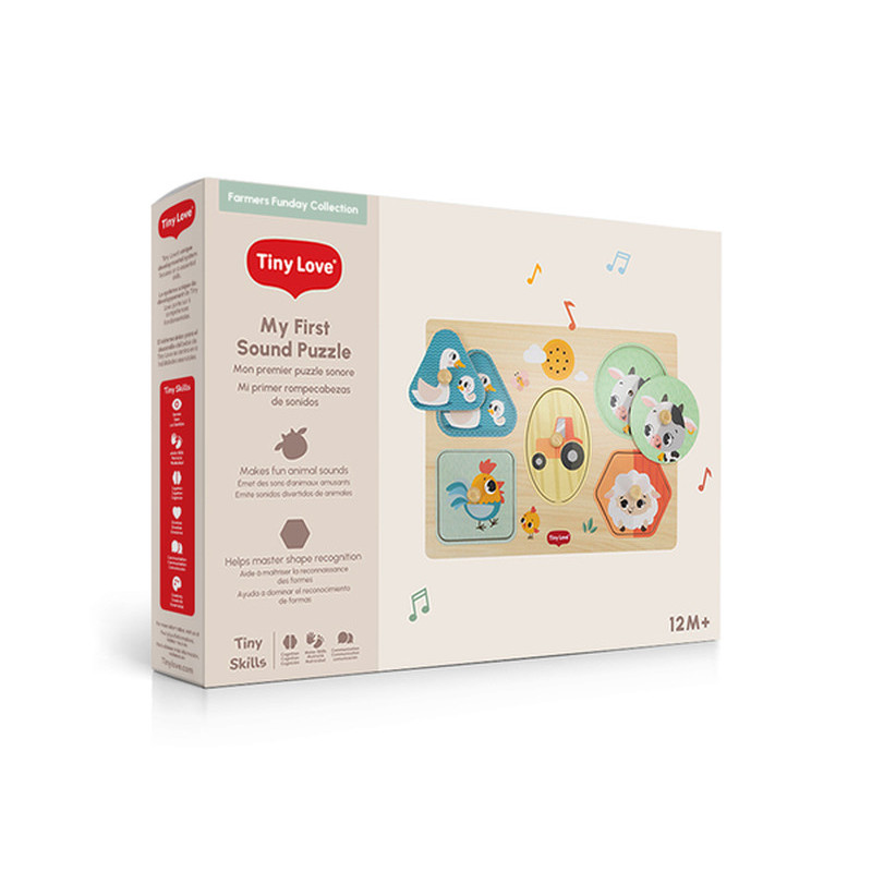 Музичний дерев'яний пазл Tiny Love Farmers Funday від 12 місяців