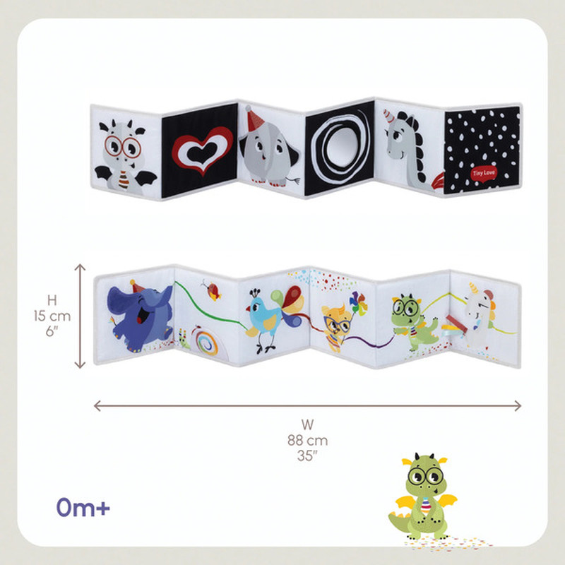 Двостороння книжечка-бортик з інтерактивними елементами Tiny Love Born to Party