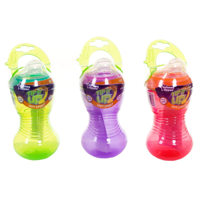 Пляшка Tommee Tippee Поїлка Tip it UP від 6 місяців 300ml блакитний / рожевий / салатовий