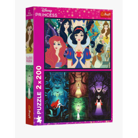 Пазли Trefl 2х200 елм. Чарівні принцеси