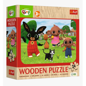 Пазли Trefl з дерева 24 елм. Зустрічайте Бінга