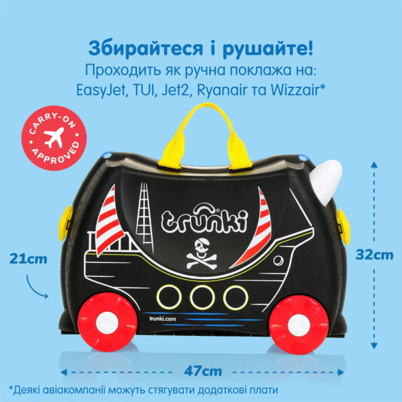 Дитяча валіза Trunki "Pedro the Pirate Ship"