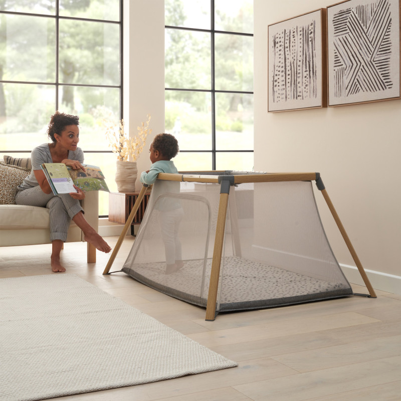 Ліжечко-манеж 3 в 1 Tutti Bambini CoZee Go Grey