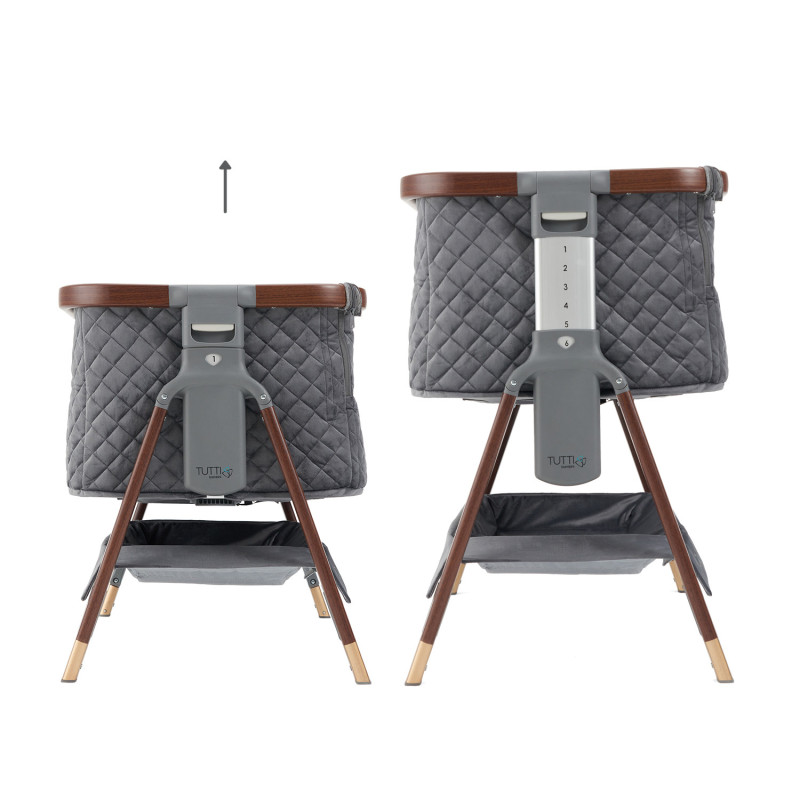 Ліжечко Tutti Bambini CoZee Luxe Grey