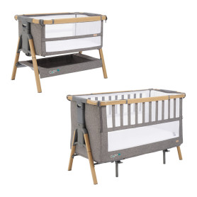 Ліжечко Tutti Bambini Дитяче 2 в 1 CoZee XL Grey